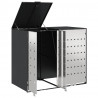 Przechowalnia na 3 kosze na odpady 340 x 77.5 x 115.5 cm Stal