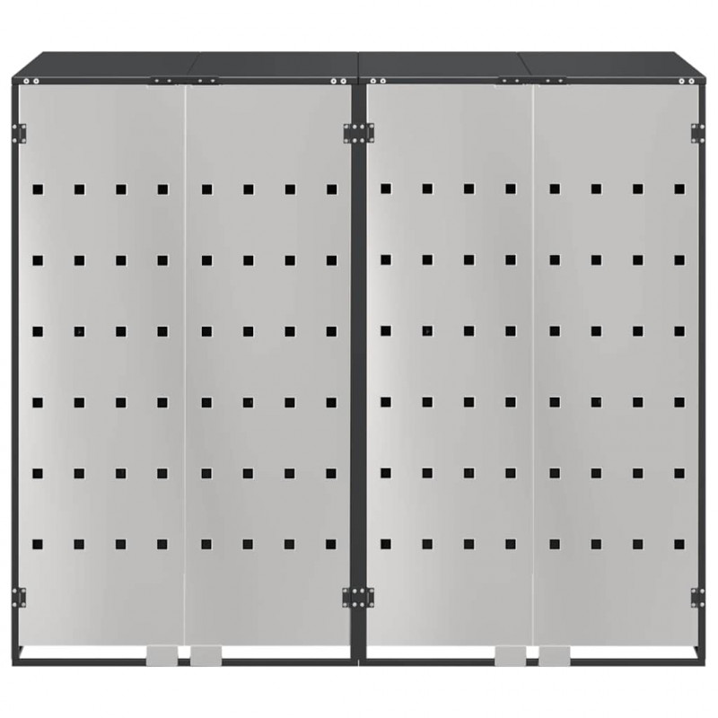 Przechowalnia na 3 kosze na odpady 340 x 77.5 x 115.5 cm Stal