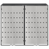 Przechowalnia na 3 kosze na odpady 340 x 77.5 x 115.5 cm Stal