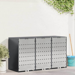 Przechowalnia na 3 kosze na odpady 340 x 77.5 x 115.5 cm Stal
