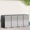 Przechowalnia na 3 kosze na odpady 340 x 77.5 x 115.5 cm Stal