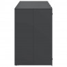 Przechowalnia na 3 kosze na odpady 340 x 77.5 x 115.5 cm Stal