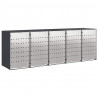Przechowalnia na 3 kosze na odpady 340 x 77.5 x 115.5 cm Stal