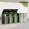Przechowalnia na 3 kosze na odpady 340 x 77.5 x 115.5 cm Stal
