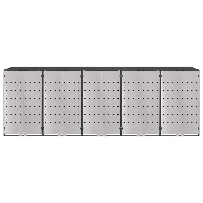 Przechowalnia na 3 kosze na odpady 340 x 77.5 x 115.5 cm Stal