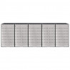Przechowalnia na 3 kosze na odpady 340 x 77.5 x 115.5 cm Stal