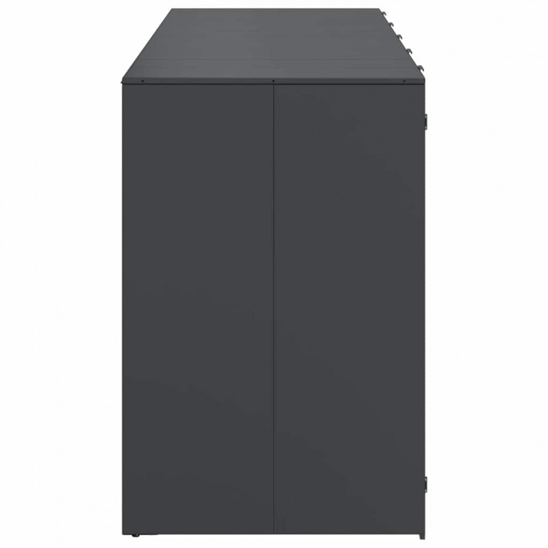 Przechowalnia na 3 kosze na odpady 340 x 77.5 x 115.5 cm Stal