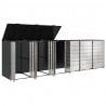 Przechowalnia na 3 kosze na odpady 340 x 77.5 x 115.5 cm Stal