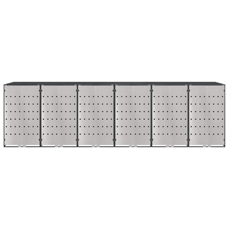 Przechowalnia na 3 kosze na odpady 340 x 77.5 x 115.5 cm Stal
