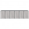 Przechowalnia na 3 kosze na odpady 340 x 77.5 x 115.5 cm Stal