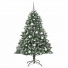 Sztuczna choinka z podstawą Zielony 180 cm PVC, plastik i stal