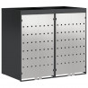 Przechowalnia na 3 kosze na odpady 340 x 77.5 x 115.5 cm Stal