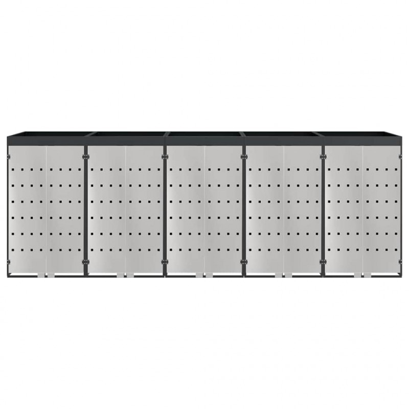 Przechowalnia na 3 kosze na odpady 340 x 77.5 x 115.5 cm Stal