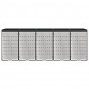 Przechowalnia na 3 kosze na odpady 340 x 77.5 x 115.5 cm Stal