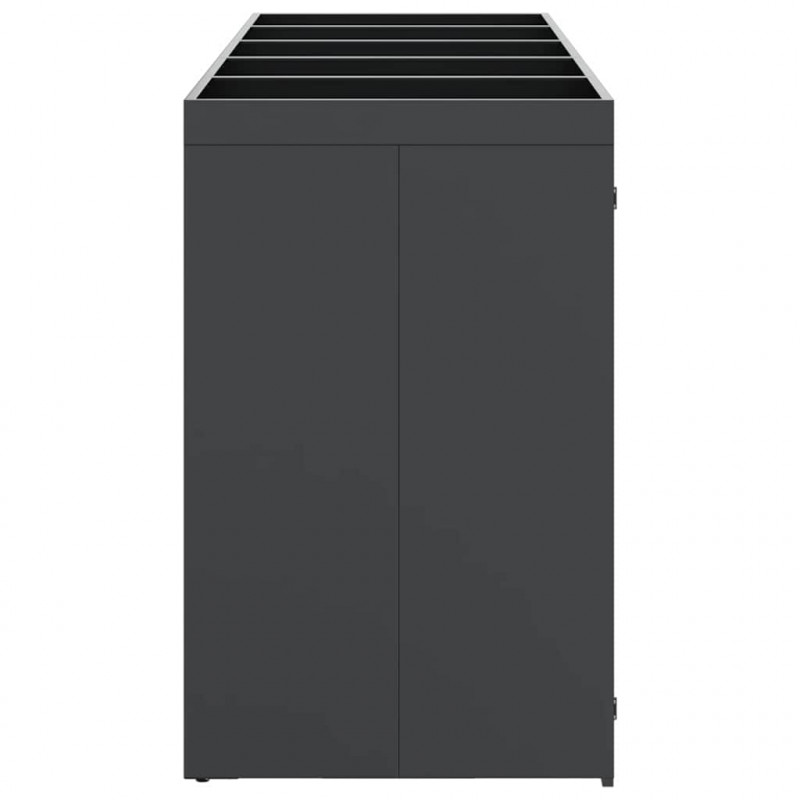 Przechowalnia na 3 kosze na odpady 340 x 77.5 x 115.5 cm Stal