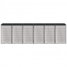Przechowalnia na 3 kosze na odpady 340 x 77.5 x 115.5 cm Stal