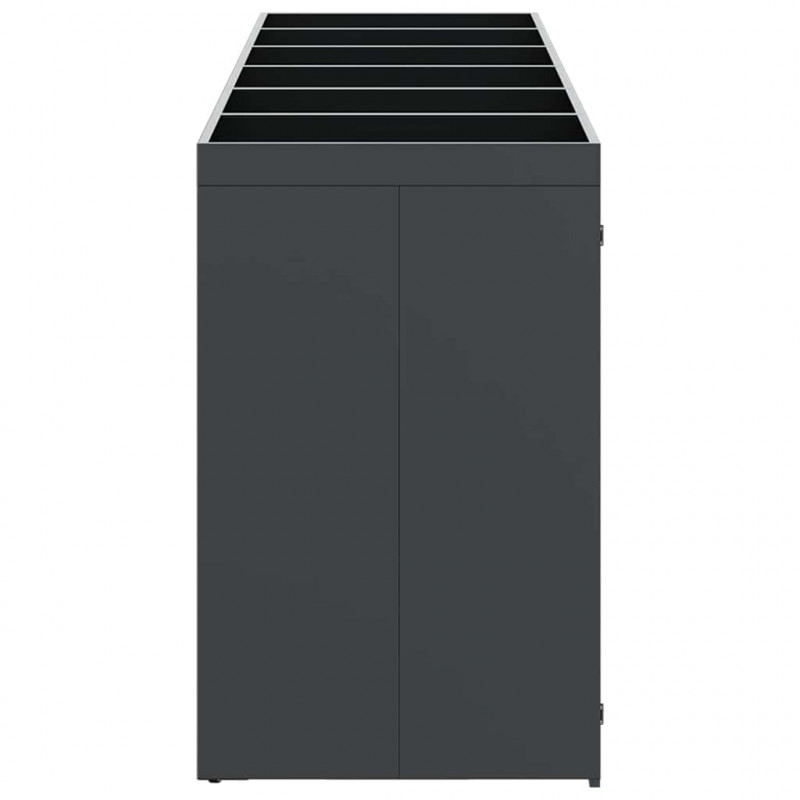 Przechowalnia na 3 kosze na odpady 340 x 77.5 x 115.5 cm Stal