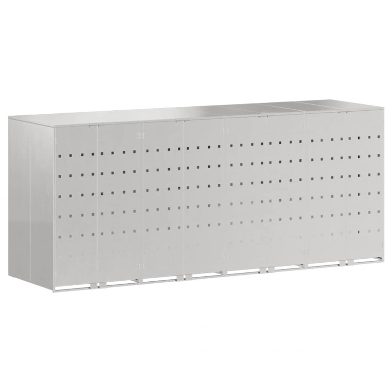 Przechowalnia na 3 kosze na odpady 340 x 77.5 x 115.5 cm