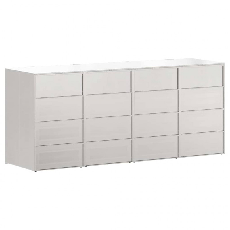 Przechowalnia na 3 kosze na odpady 340 x 77.5 x 115.5 cm