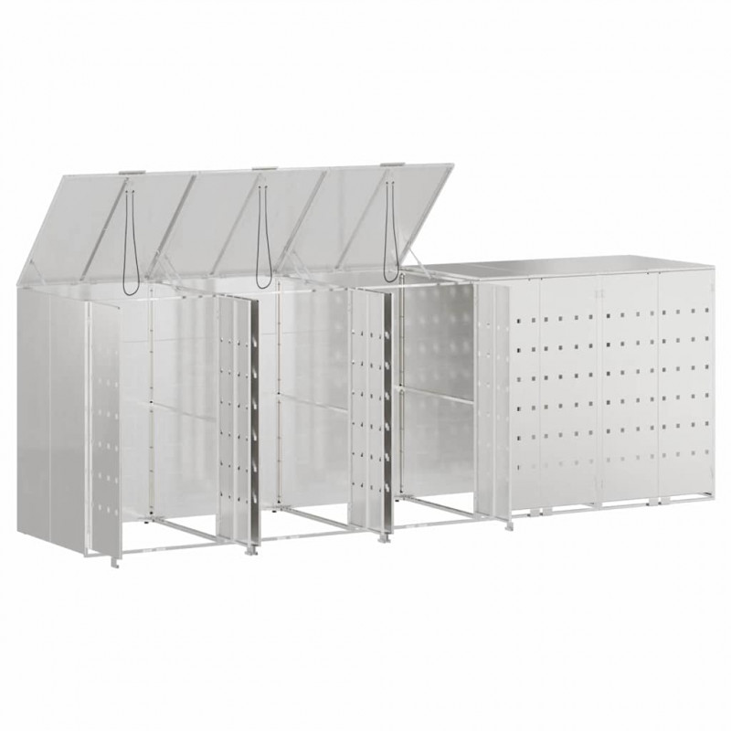 Przechowalnia na 3 kosze na odpady 340 x 77.5 x 115.5 cm