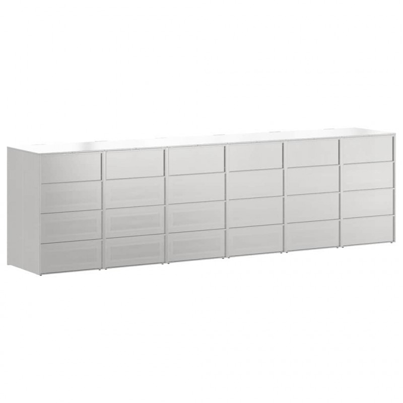 Przechowalnia na 3 kosze na odpady 340 x 77.5 x 115.5 cm