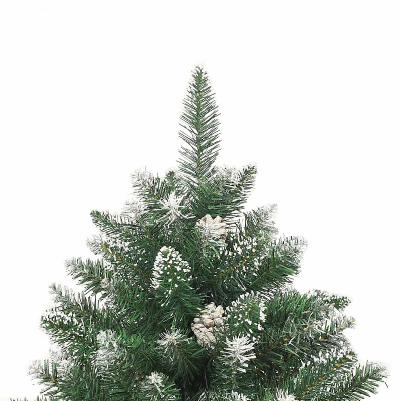 Sztuczna choinka z podstawą Zielony 180 cm PVC, plastik i stal