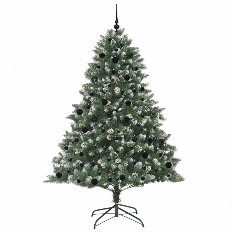 Sztuczna choinka z podstawą Zielony 210 cm PVC, plastik i stal