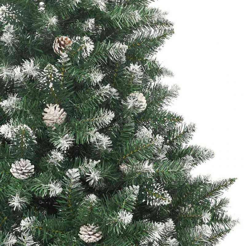 Sztuczna choinka z podstawą Zielony 210 cm PVC, plastik i stal