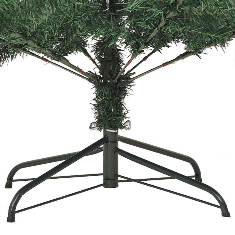 Sztuczna choinka z podstawą Zielony 210 cm PVC, plastik i stal