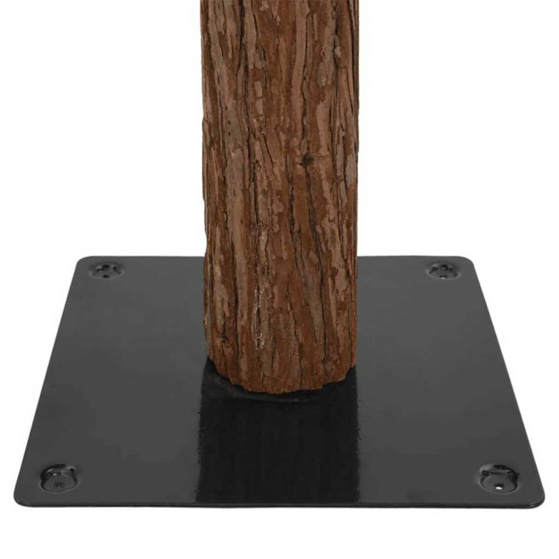 Szczupła Choinka Zielony 210 cm PVC i lite drewno sosnowe