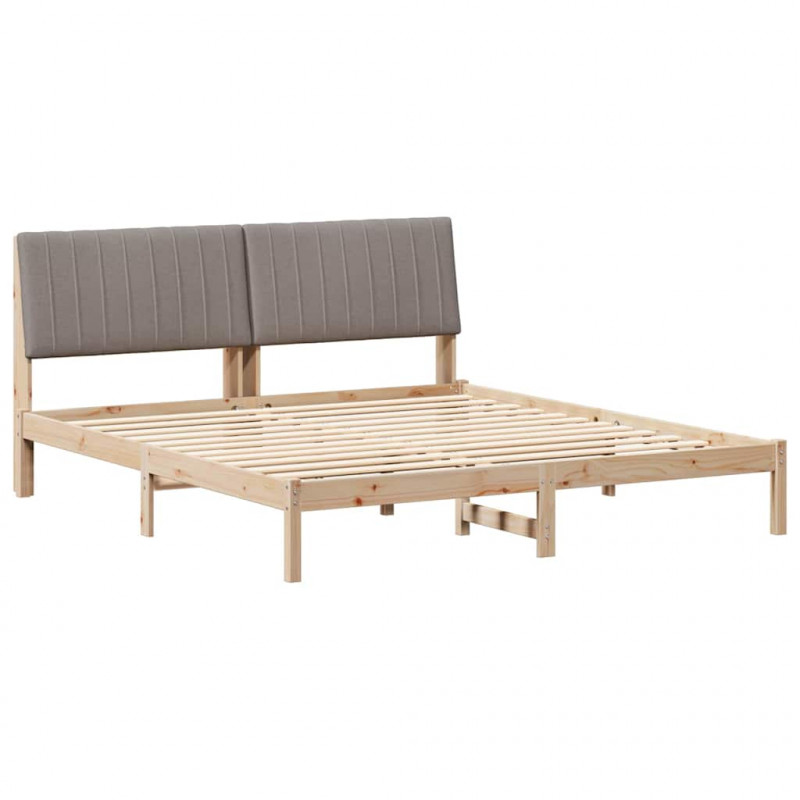 Ramka łóżka Brązowy 180 x 200 cm Lite drewno sosnowe