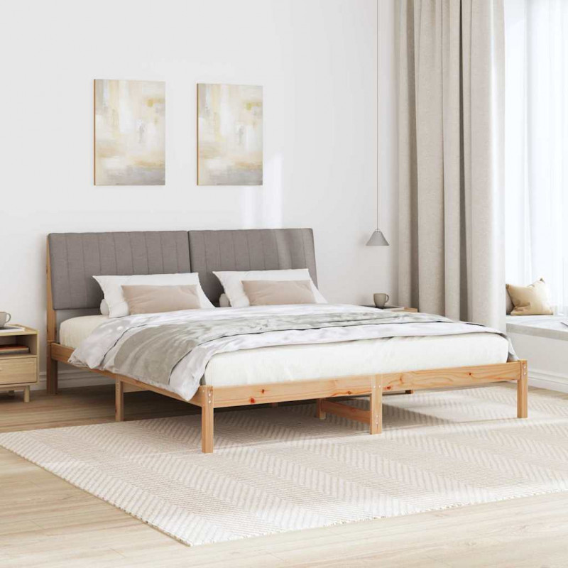Ramka łóżka Brązowy 180 x 200 cm Lite drewno sosnowe