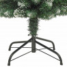 Sztuczne smukłe drzewo bożonarodzeniowe Zielony i Biały 150 cm