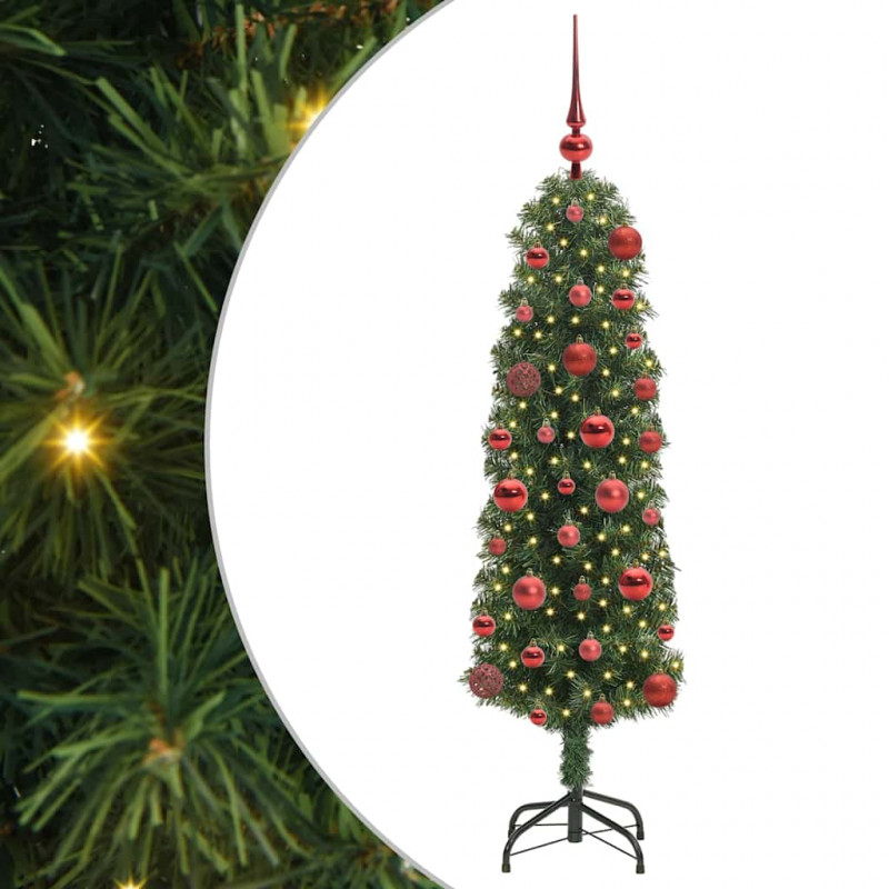 Sztuczna choinka z podstawą Zielony 120 cm PVC, stal i plastik