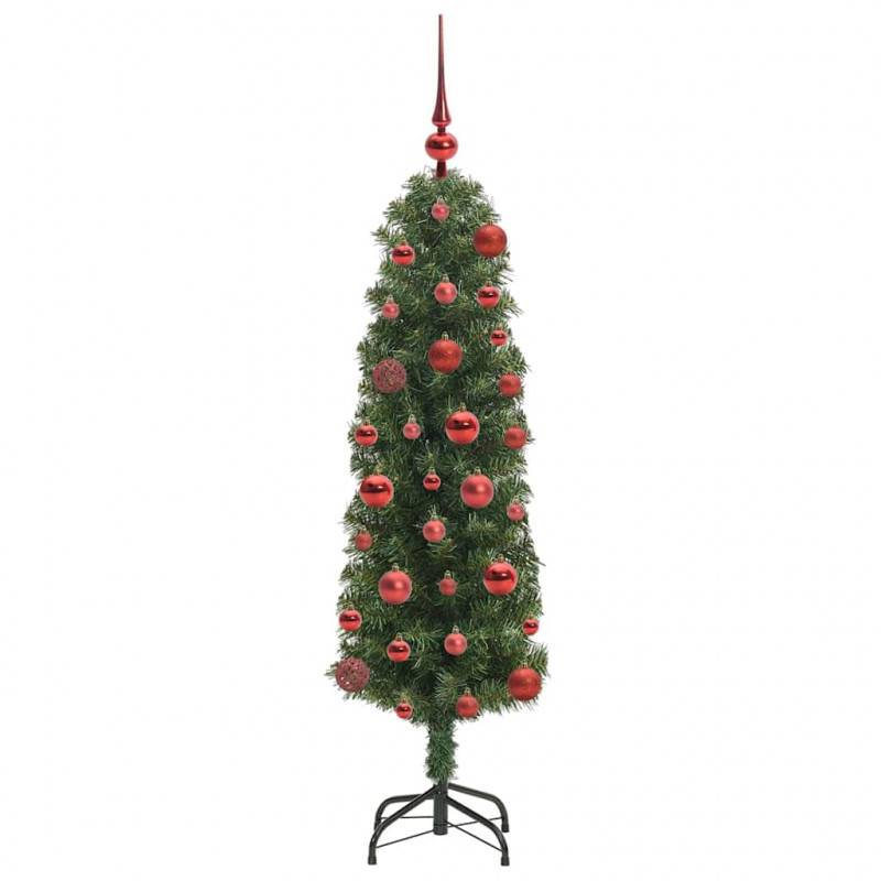 Sztuczna choinka z podstawą Zielony 120 cm PVC, stal i plastik