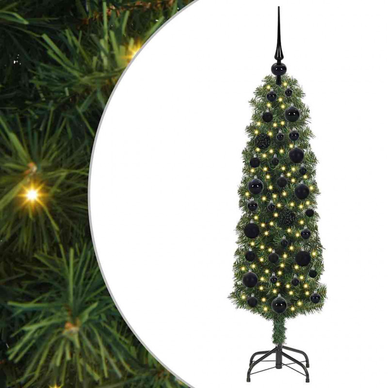 Sztuczna choinka z podstawą Zielony 120 cm PVC, stal i plastik