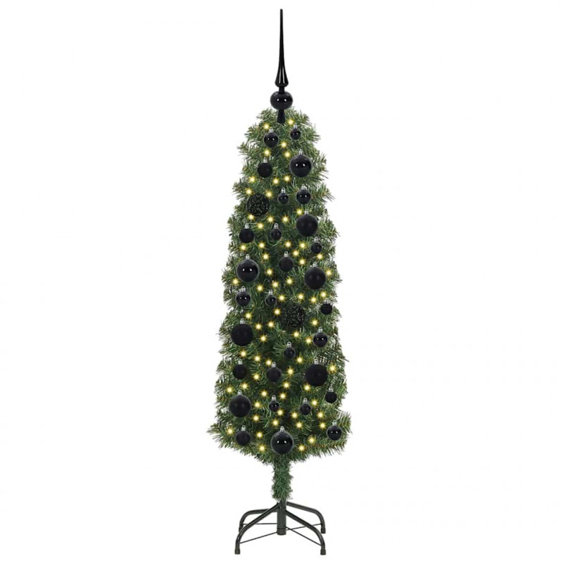 Sztuczna choinka z podstawą Zielony 120 cm PVC, stal i plastik