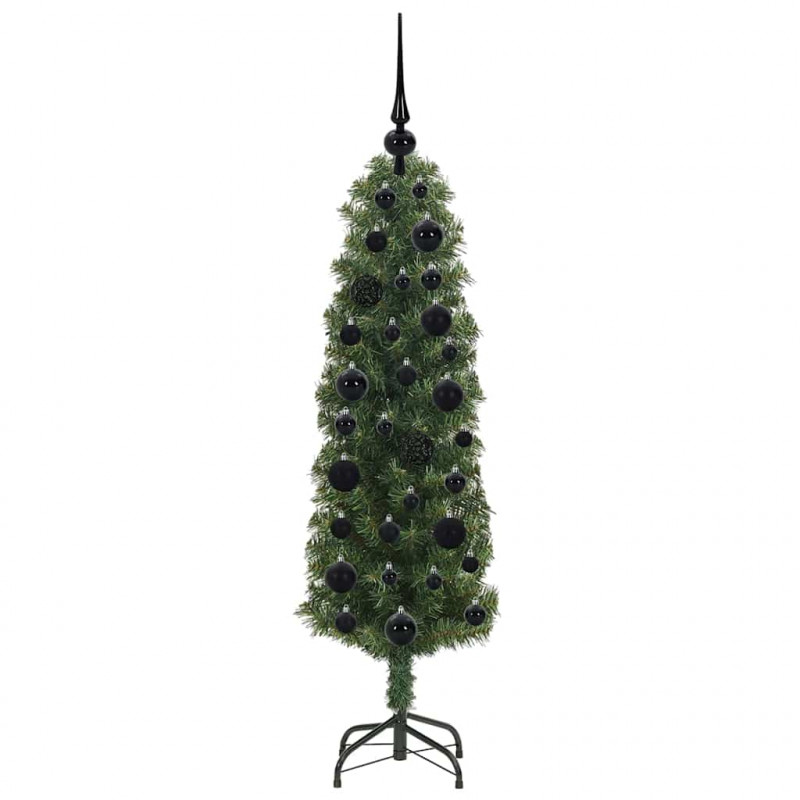 Sztuczna choinka z podstawą Zielony 120 cm PVC, stal i plastik