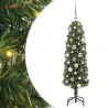 Sztuczna choinka z podstawą Zielony 120 cm PVC, stal i plastik