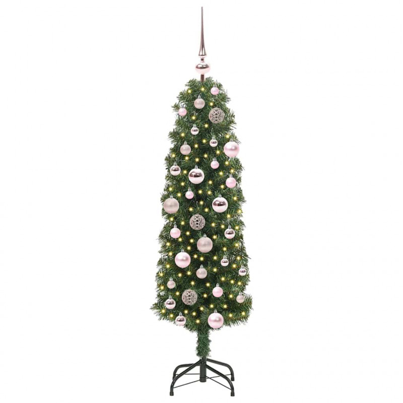Sztuczna choinka z podstawą Zielony 120 cm PVC, stal i plastik