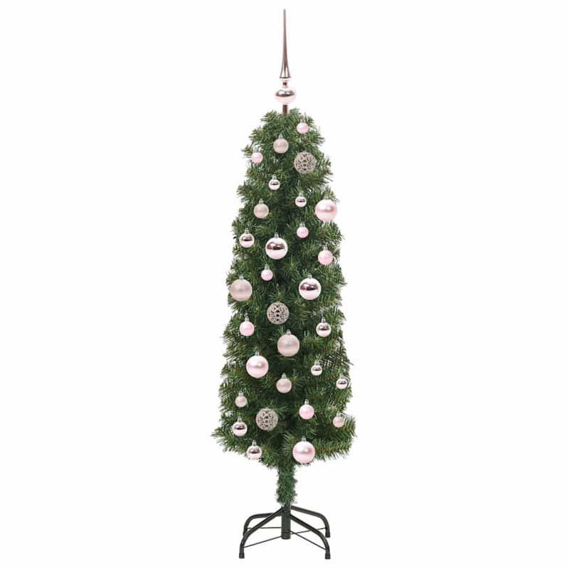 Sztuczna choinka z podstawą Zielony 120 cm PVC, stal i plastik