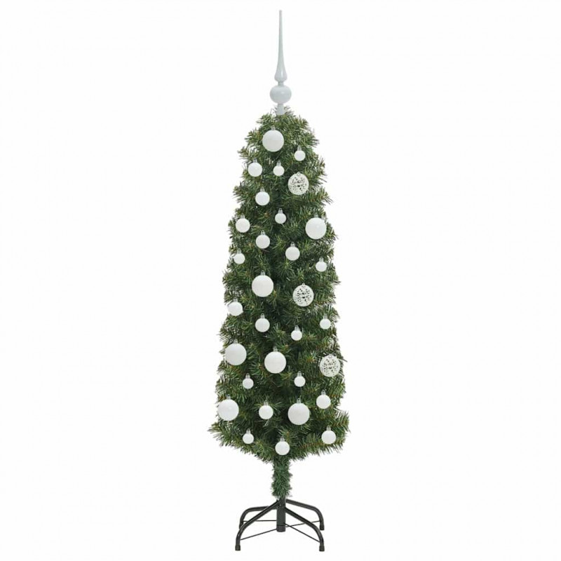 Sztuczna choinka z podstawą Zielony 120 cm PVC, stal i plastik