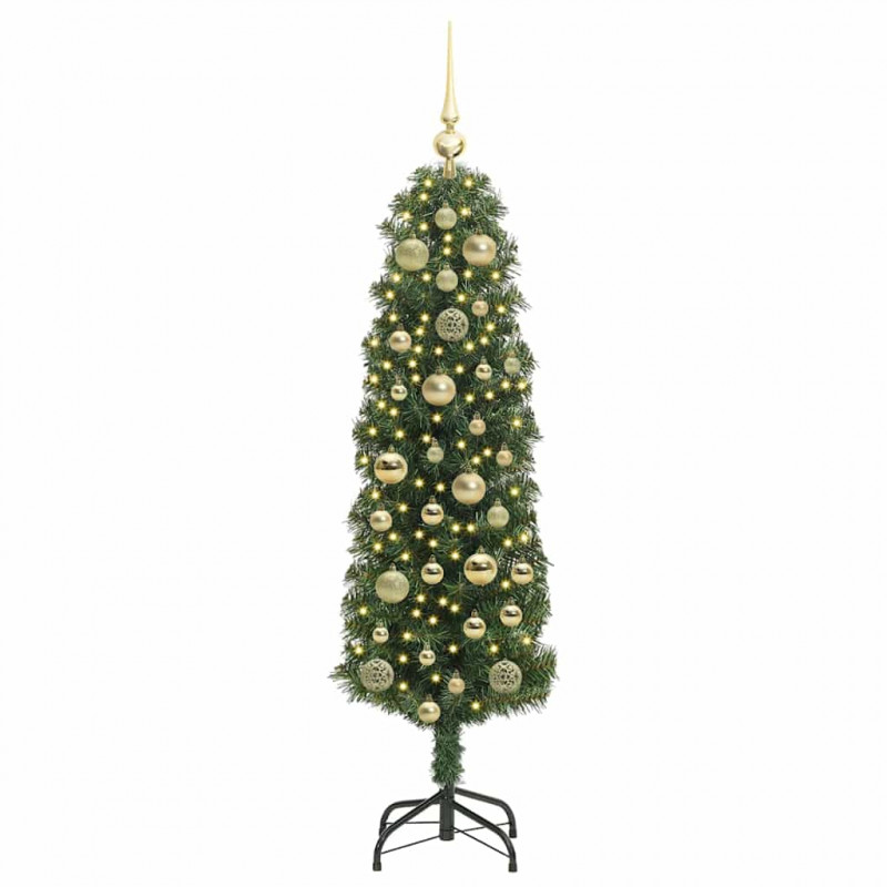 Sztuczna choinka z podstawą Zielony 120 cm PVC, stal i plastik
