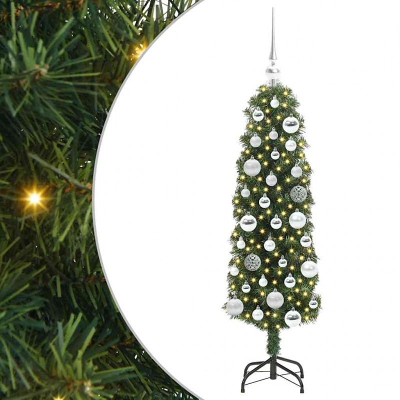 Sztuczna choinka z podstawą Zielony 120 cm PVC, stal i plastik