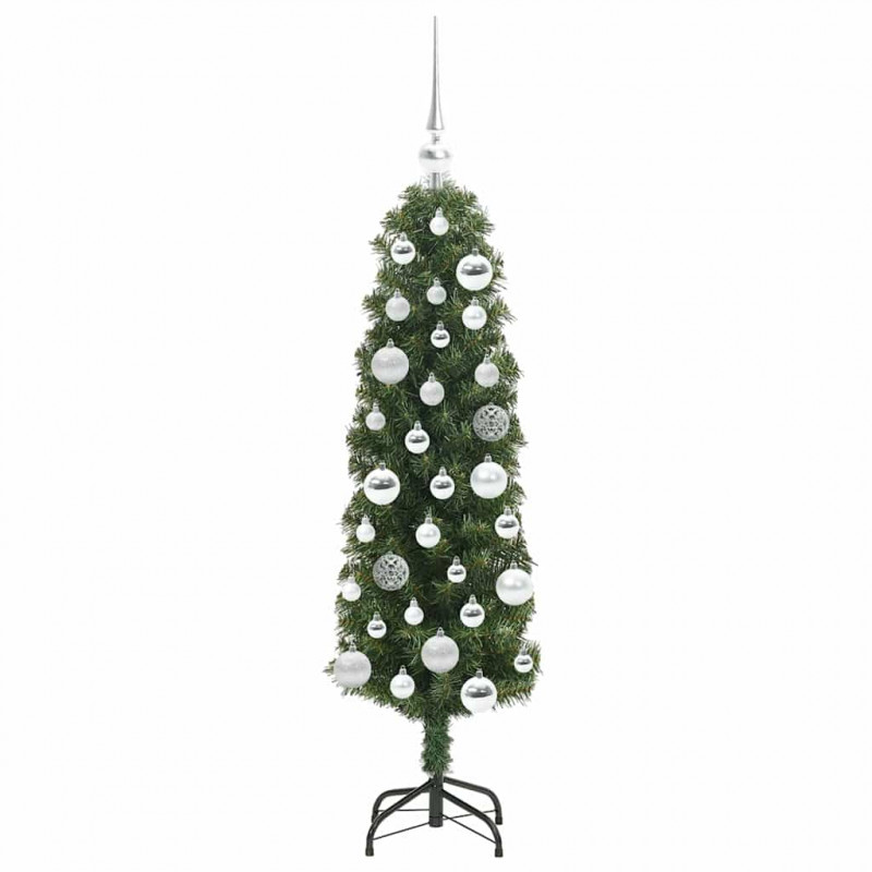 Sztuczna choinka z podstawą Zielony 120 cm PVC, stal i plastik