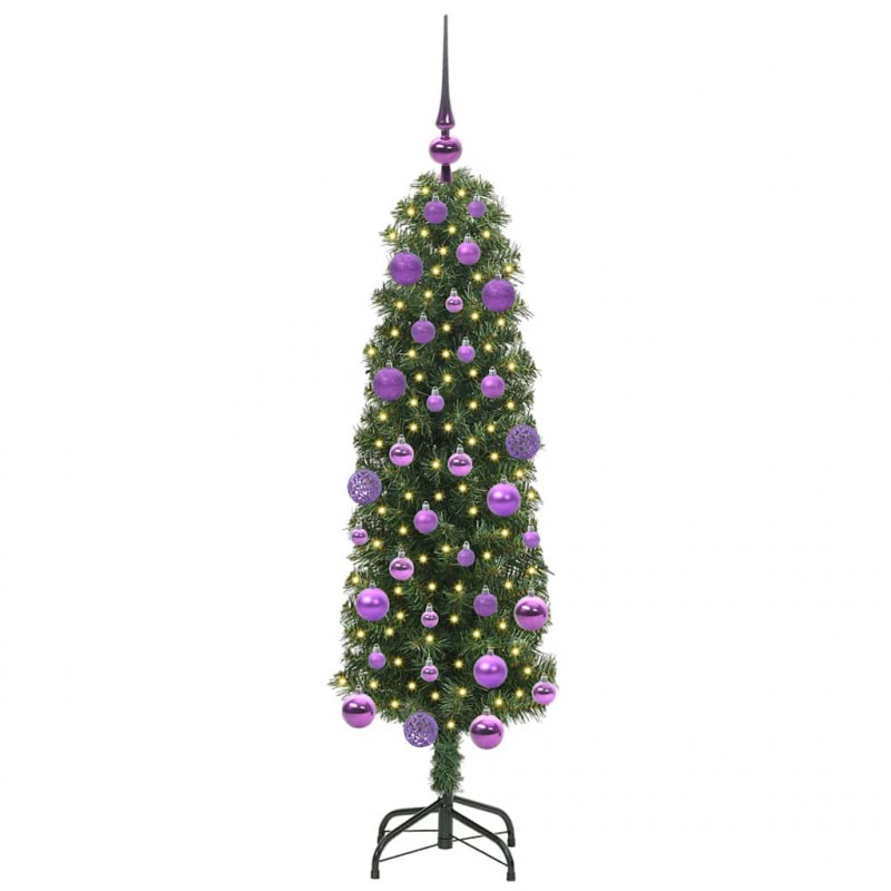 Sztuczna choinka z podstawą Zielony 120 cm PVC, stal i plastik