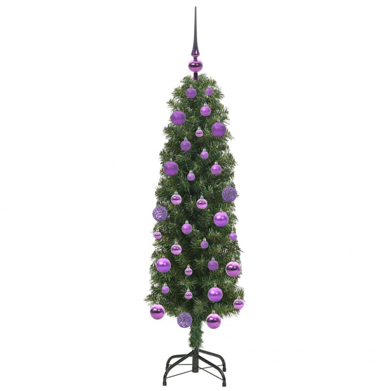 Sztuczna choinka z podstawą Zielony 120 cm PVC, stal i plastik