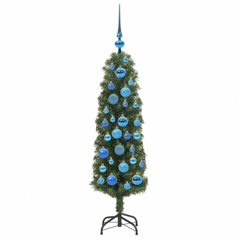 Sztuczna choinka z podstawą Zielony 120 cm PVC, stal i plastik