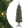 Sztuczna choinka z podstawą Zielony 150 cm PVC, stal i plastik