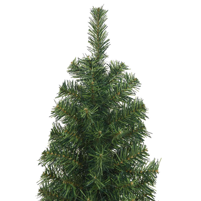 Sztuczna choinka z podstawą Zielony 180 cm PVC, stal i plastik